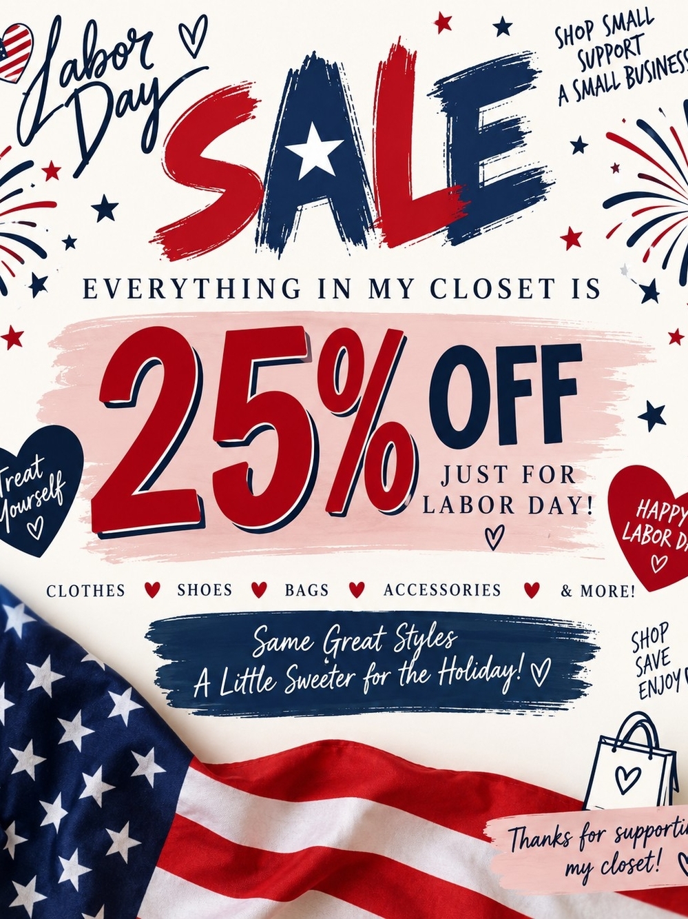Red & Navy Home Goods